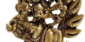 Temple Brass Sherawali Mata Idol