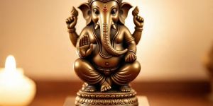 Vintage Brass Lord Ganesha Statue