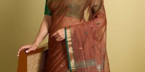Ladies Designer Chanderi Saree