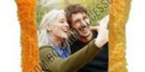 Photo Printed Square Yellow Fur Sublimation Cushion