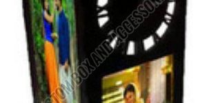 Sublimation Rotating Lamp With Clock