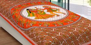 Cotton Printed Single Bed Sheet