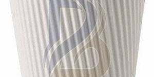 White Ripple Wrap Hot Coffee Cup