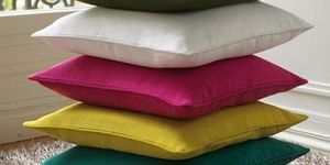 Multicolor Cotton Plain Cushion