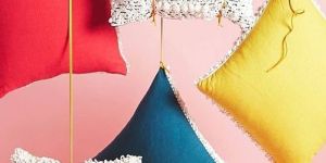 Square Decorative Multicoloured Cushion