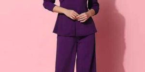 Ladies Plain Poly Cotton Co-Ord Set
