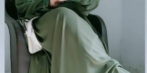 Modest Olive Green Abaya