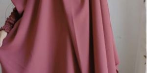 Premium Pink Jilbab Set