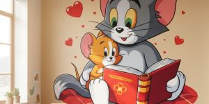 2D Cartoon Wall Art Painting Service