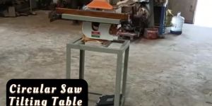 Tilting Table Circular Saw With Stand
