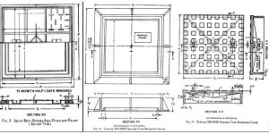 Grey Cast Iron Square Type Manhole Cover