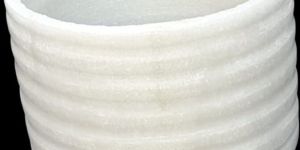 White Round Marble Planter