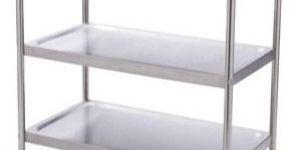 Stainless Steel Trolley with 3 Shelves