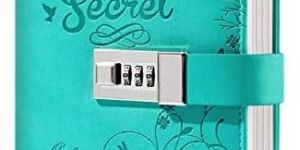 Secret Leather Diary with Number Combination Lock Feature