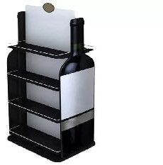 clear acrylic liquor bottle shelf