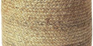 te braided pouf eco-friendly indoor outdoor ottoman