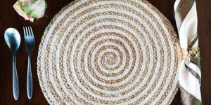 ute braided side table place mats