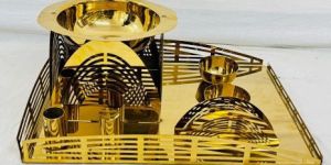 Rectangular Designer Brass Chafing Dish