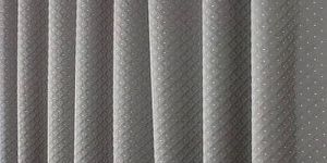 Grey Texture Fabric Curtain