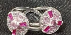 Stone Studded Toe Rings