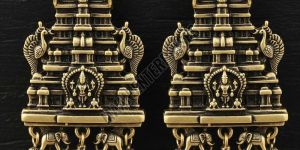 Temple Inspired Brass Earrings