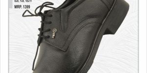 FORB Mens Black Textured Lace Up Formal Shoes