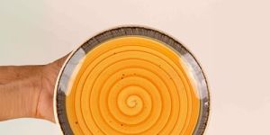 Sun Spiral Round Ceramic Plate