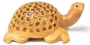 Wooden Tortoise Statue