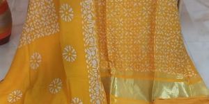 Pure Gajji Silk Ajrakh Print Unstitched Suits with Bottom Pure Shantoon Dupatta