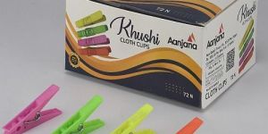 Khushi Multicolor Plastic Cloth Clips