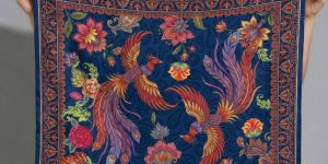 Poly Silk Scarf with Cotton Napkin