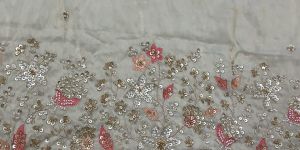 Heavy Embroidery Work Net Fabric