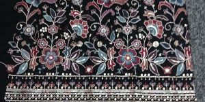 Stone Work Embroidered Fabric