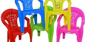 Bright Yellow Plastic Baby Chair