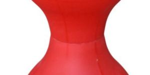 Red Plastic Damroo Stool