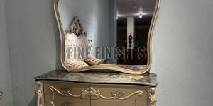 Royal Luxury Wooden Dressing Table with Mirror