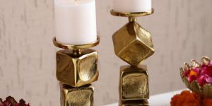 Obliq Block Candle Holder