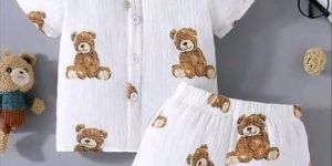 Teddy Bear Printed Kids Co-ord Set