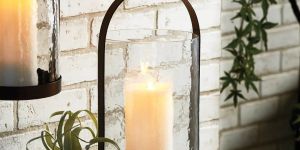 Hanging Glass Candle Holder