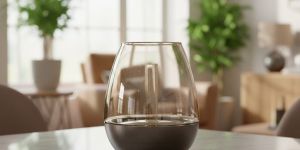 Large Glass Hurricane Candle Holder