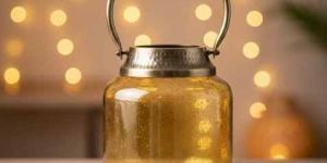 Metal Glass Lantern