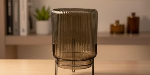 Vintage Glass Candle Holder