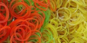 Multicolor Water Line Rubber Band