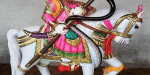 Marble Veer Tejaji Statue