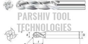 4 Flute Solid Carbide Ball Nose End Mills