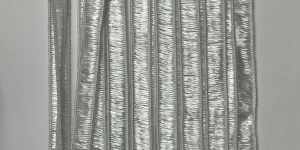 white polyester narrow knitted elastic 2lp elastic tape