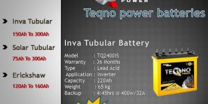 220Ah Teqno Power Tubular Battery