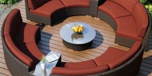 8 Seater Outdoor HDPE Rattan Sofa