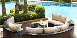 8 Seater Outdoor HDPE Rattan Table Sofa Set