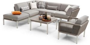 Braided Rope Indoor Table Sofa Set